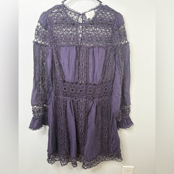 johnny was lace dress Johnny was Chet lace eyelet mini dress Sz L
